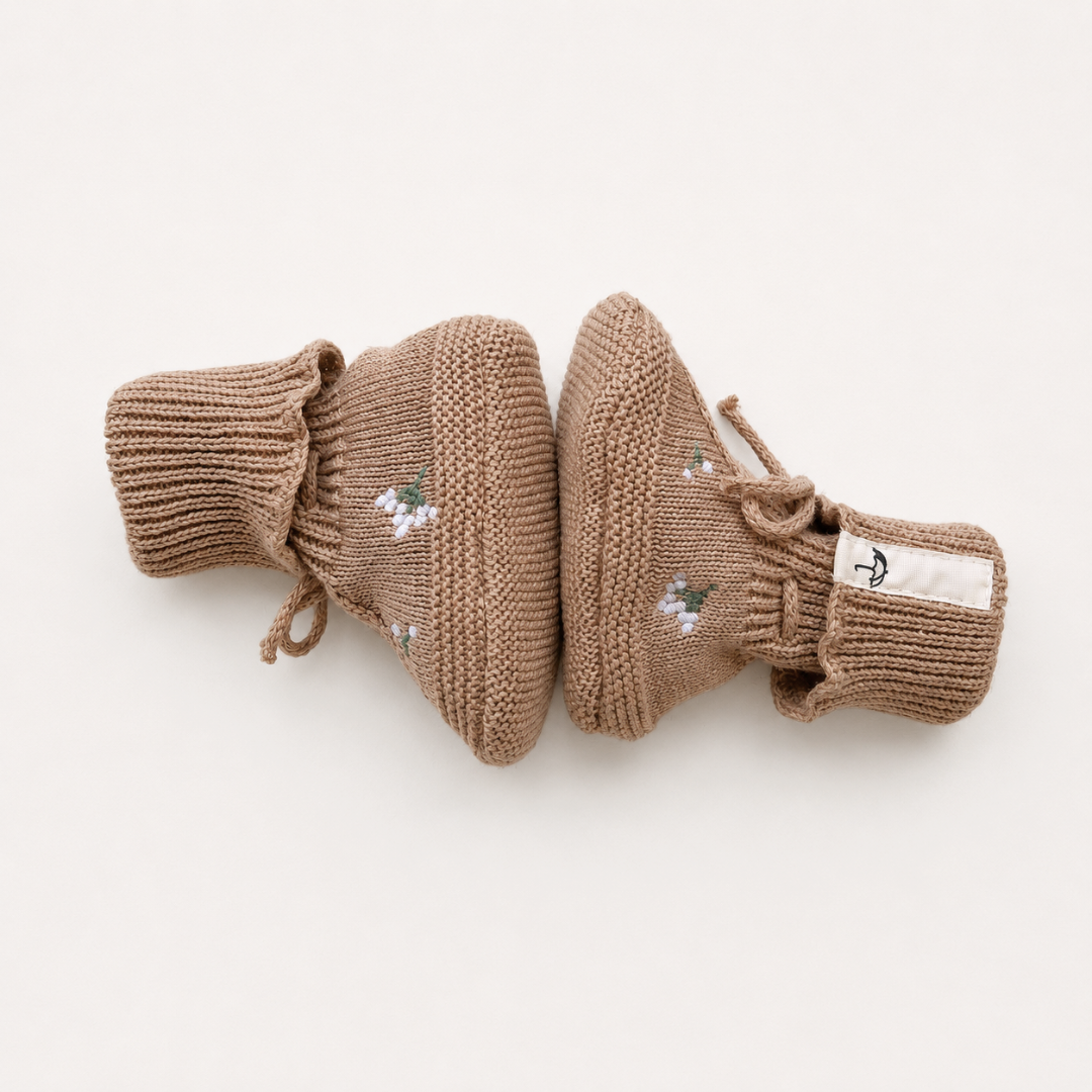 Booties - Althea - Flower on Nude