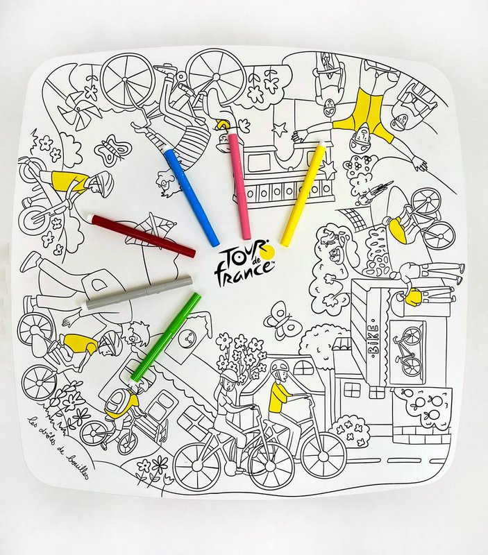 Colorable pack 2 stools