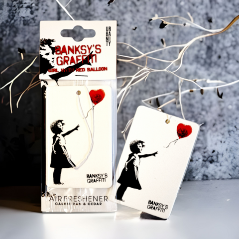 Banksy Car Air Freshener - "Girl With Red Balloon"