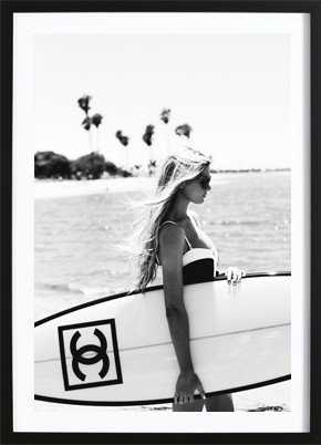 Chanel Surfbræt plakat