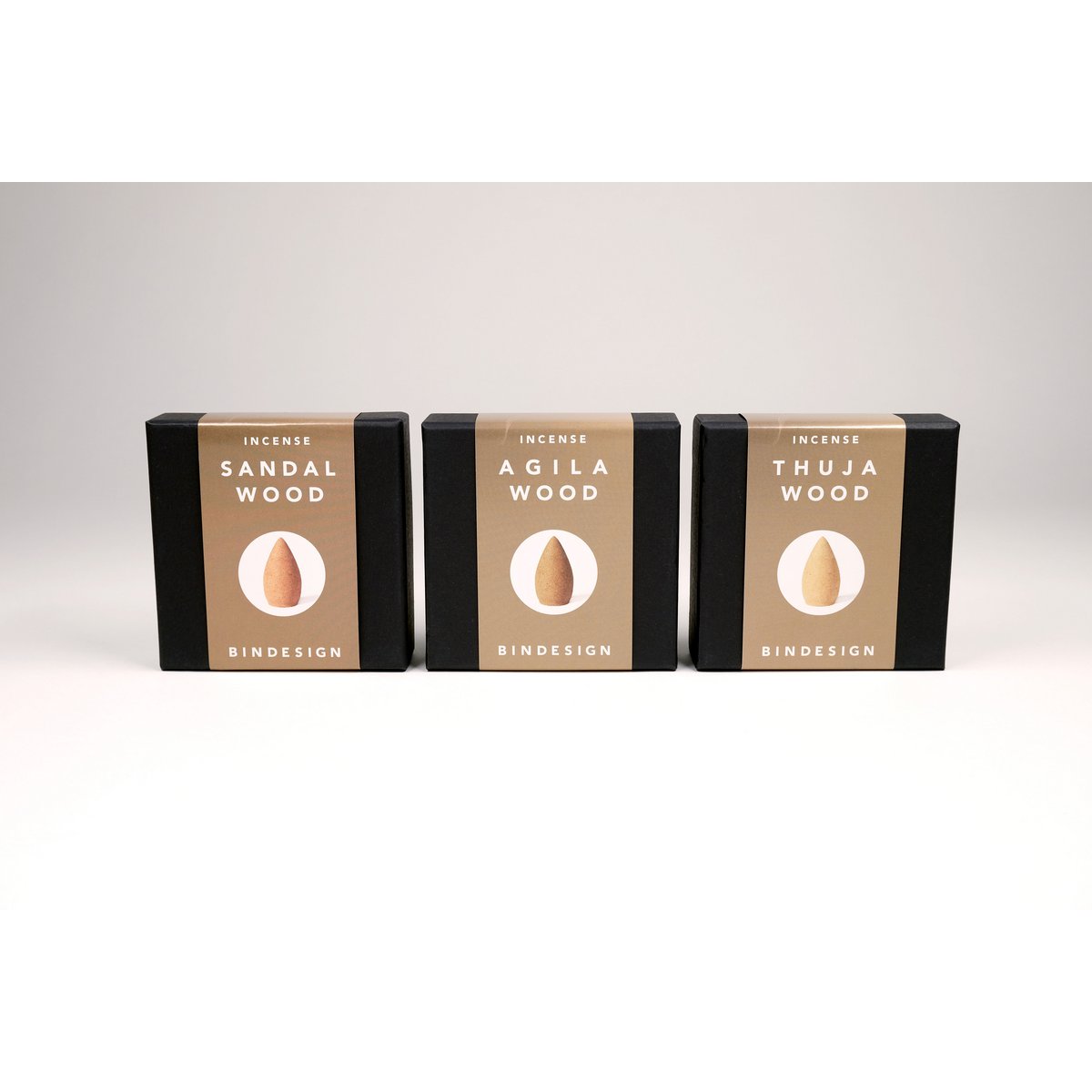 Christmas gift - Natural backflow incense cones - bundle of 6 boxes (3 scents)