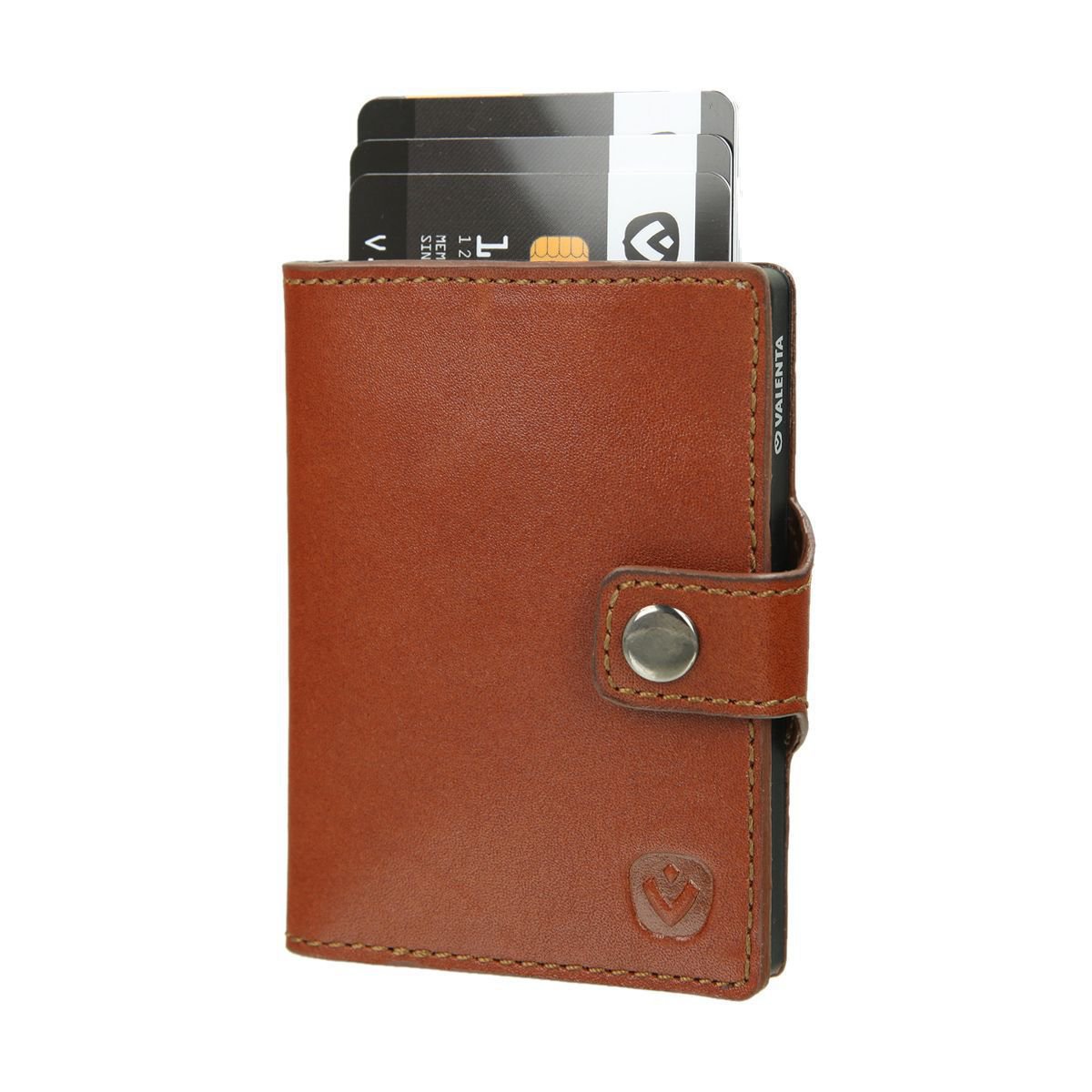 Porte-Cartes Portefeuille Marron Cognac