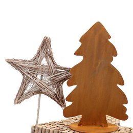 Christmas tree in patina | Christmas decoration Christmas tree small