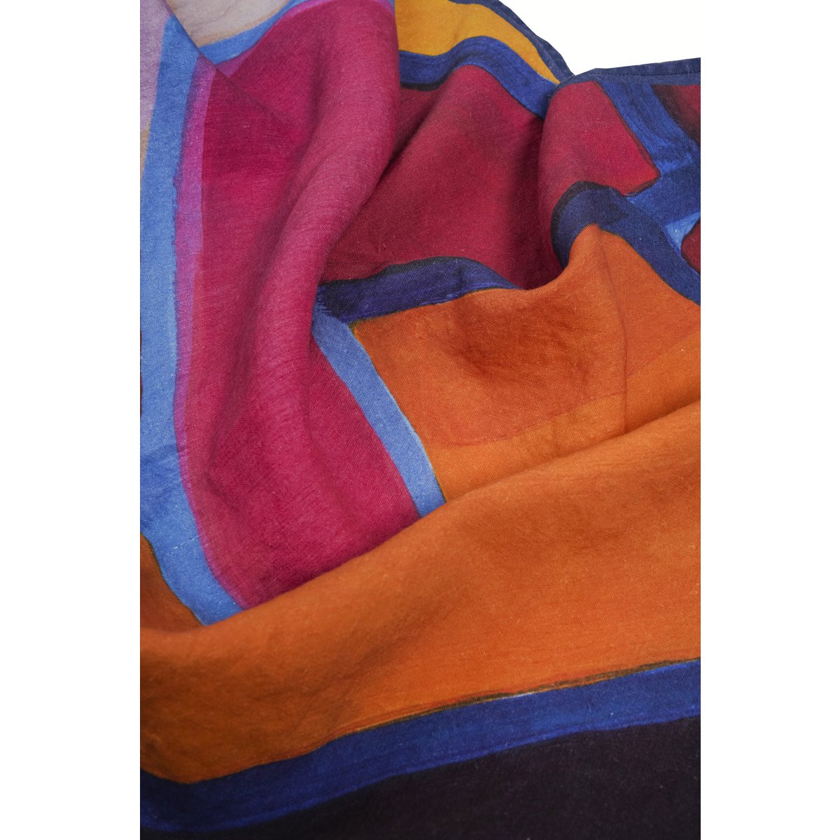 Linen beach towel Ritual - Agnė Kišonaitė