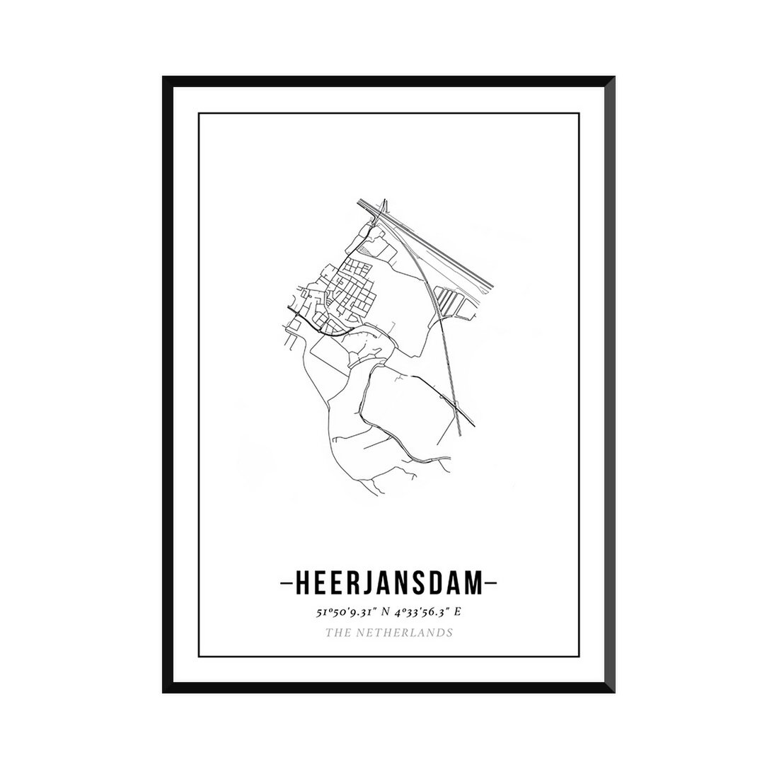 Heerjansdam - City Map Poster
