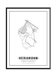 Heerjansdam - Bykortplakat