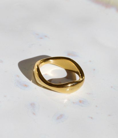 Wave Layering Stapelring