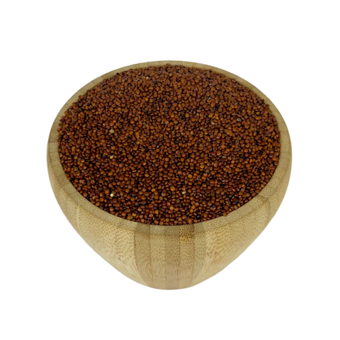 Rote Bio-Quinoa in loser Schüttung