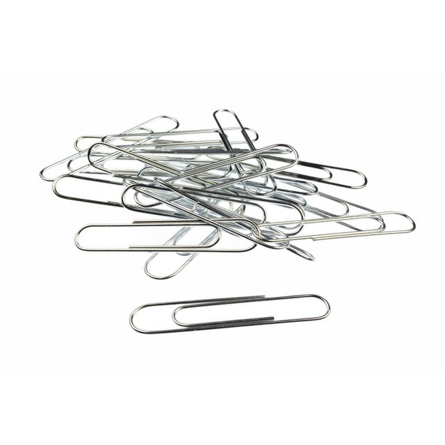 Clips Kangaro 50 mm redondos caja de plástico 40 uds galvanizado