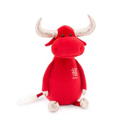 Soft toy, Orange Toys - Fortune the Bull  (30cm)