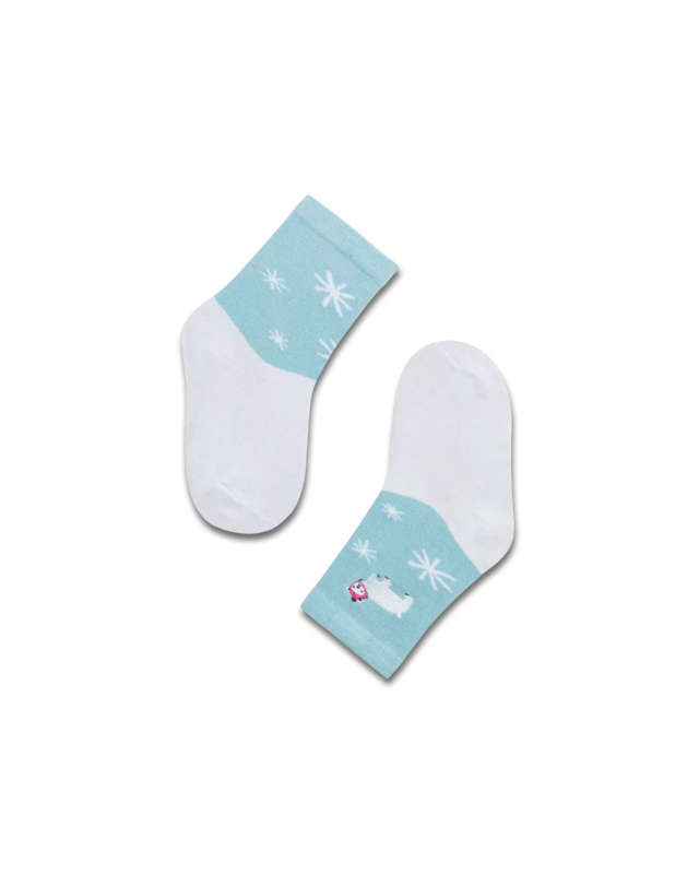 koaa – Peppa Wutz « Winter Time » – Easy Chaussettes bleu/blanc