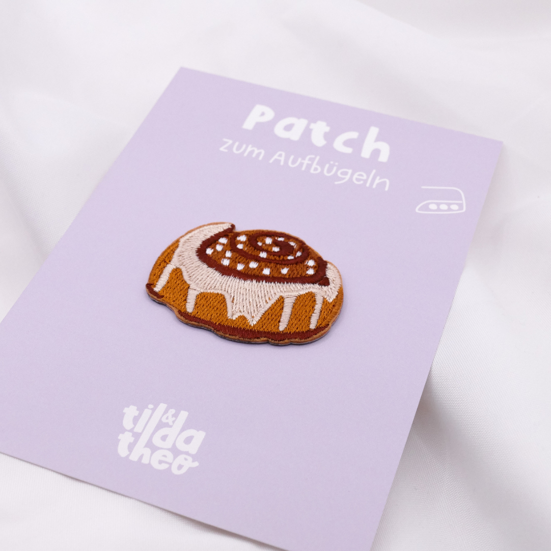 Patch cinnamon roll patch Sweden shirt printed - Kanelbulle gift shirt decorate iron on patch Sweden gift