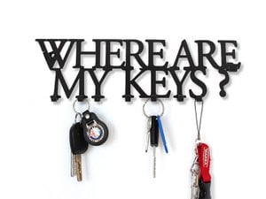 Decorizzly® Key Hanger Wo sind meine Schlüssel