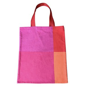 Luna-Leena bag Tara - red/pink/orange - recycled cotton - handmade in Nepal