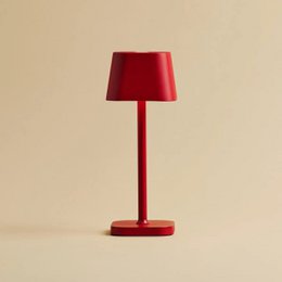 Ava Berry Red Rechargeable Table Lamp