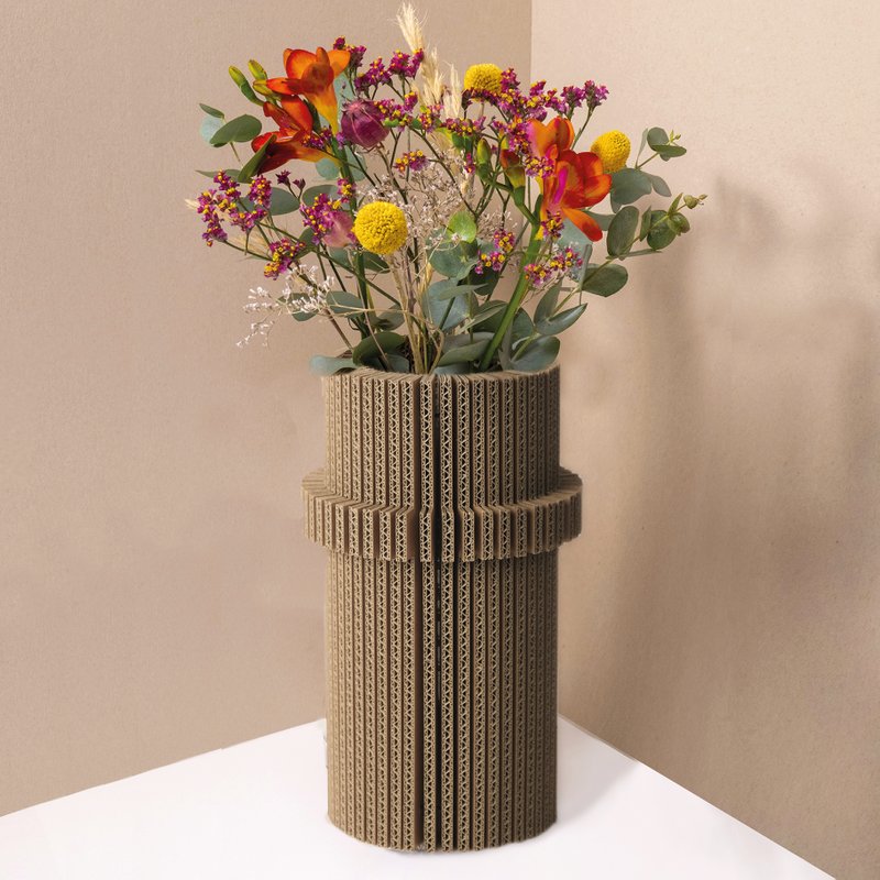 Sammenfoldelig papvase - cylinder