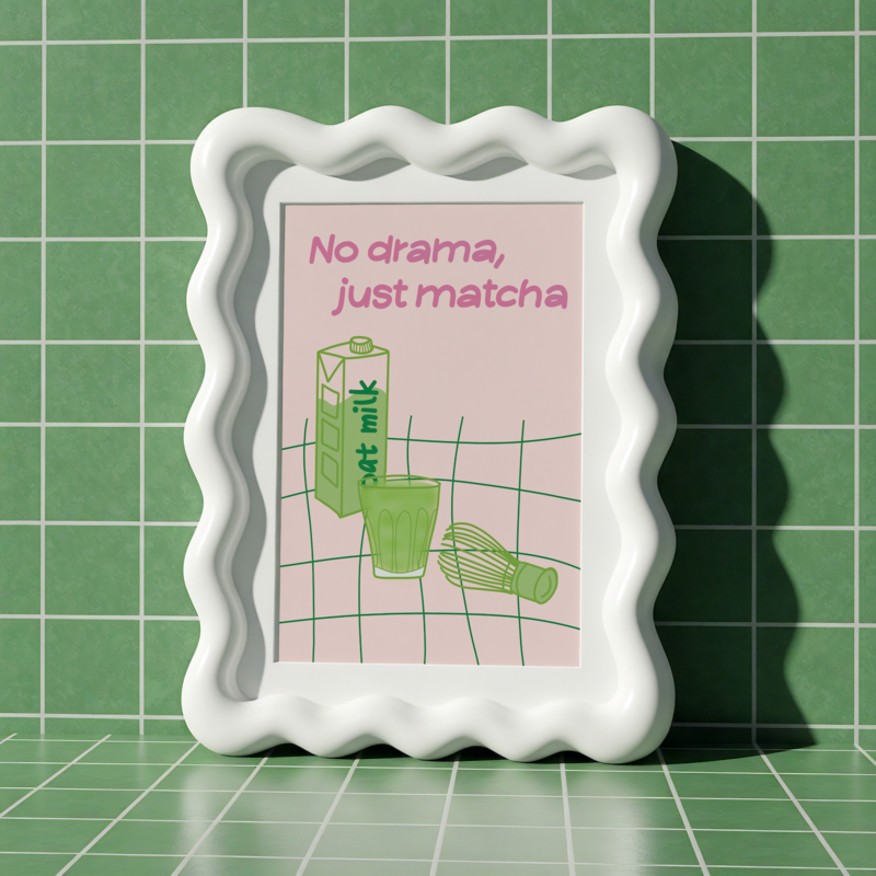 Affiche ~ Intet drama, bare matcha