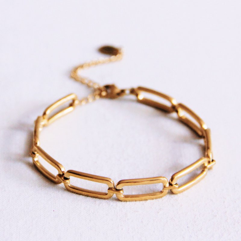 Langwerpige gekoppelde armband