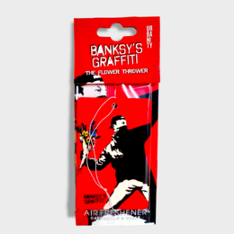Banksy Auto-Lufterfrischer - "The Flower Thrower"
