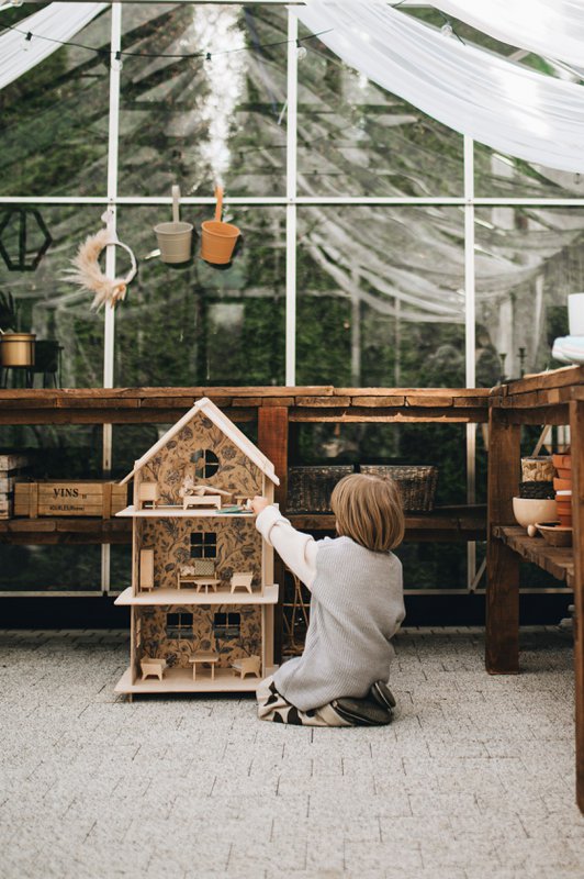 Wooden furnitures for dollhouse, Miniature furnitures