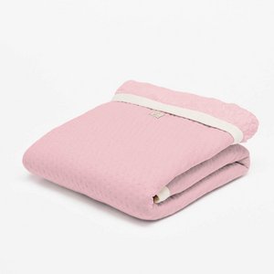 Cot blanket winter light pink - Soft Dots