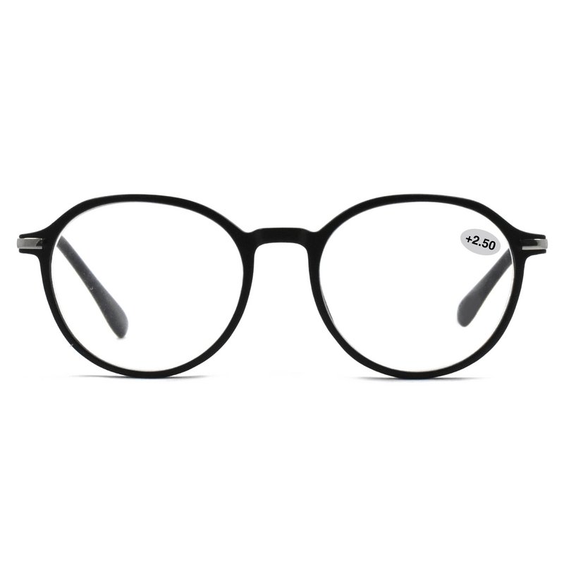 Reading glasses – Sacha Metal Black +2.5