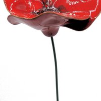 Mohnblumenkeramik groß 7,5 cm