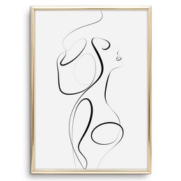 Poster: Female Line Art No. 1