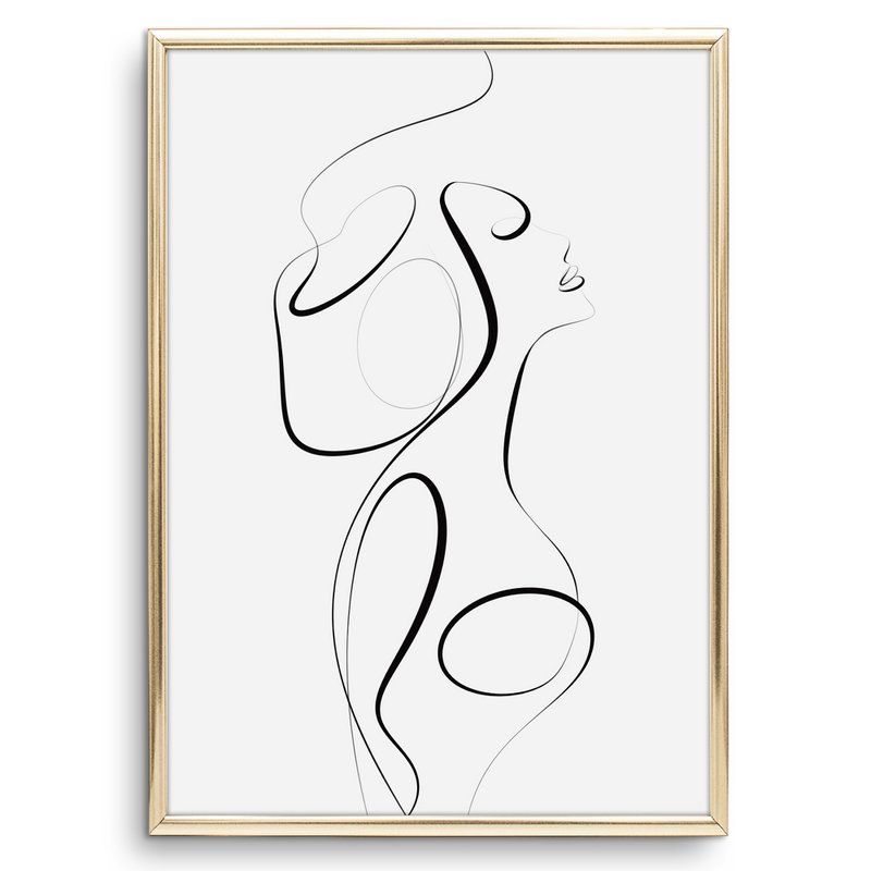 Poster: Female Line Art No. 1