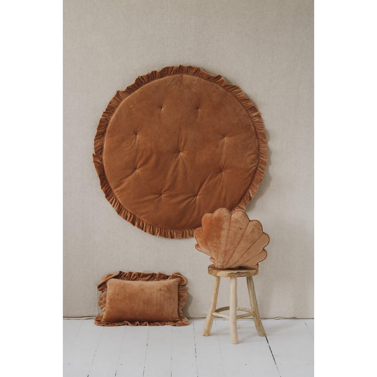 Teepee “Boho” con volant e set tappetino
