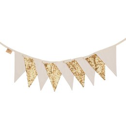 Guirlande de Sequins « Or et Beige »