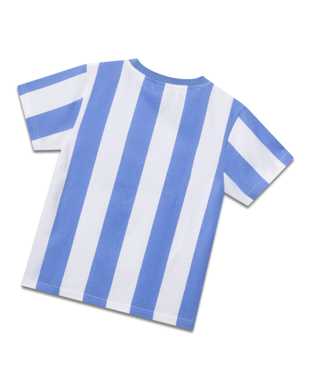 Koaa - Shaun Das Schaf «Smile» Stripes - T-shirt bleu