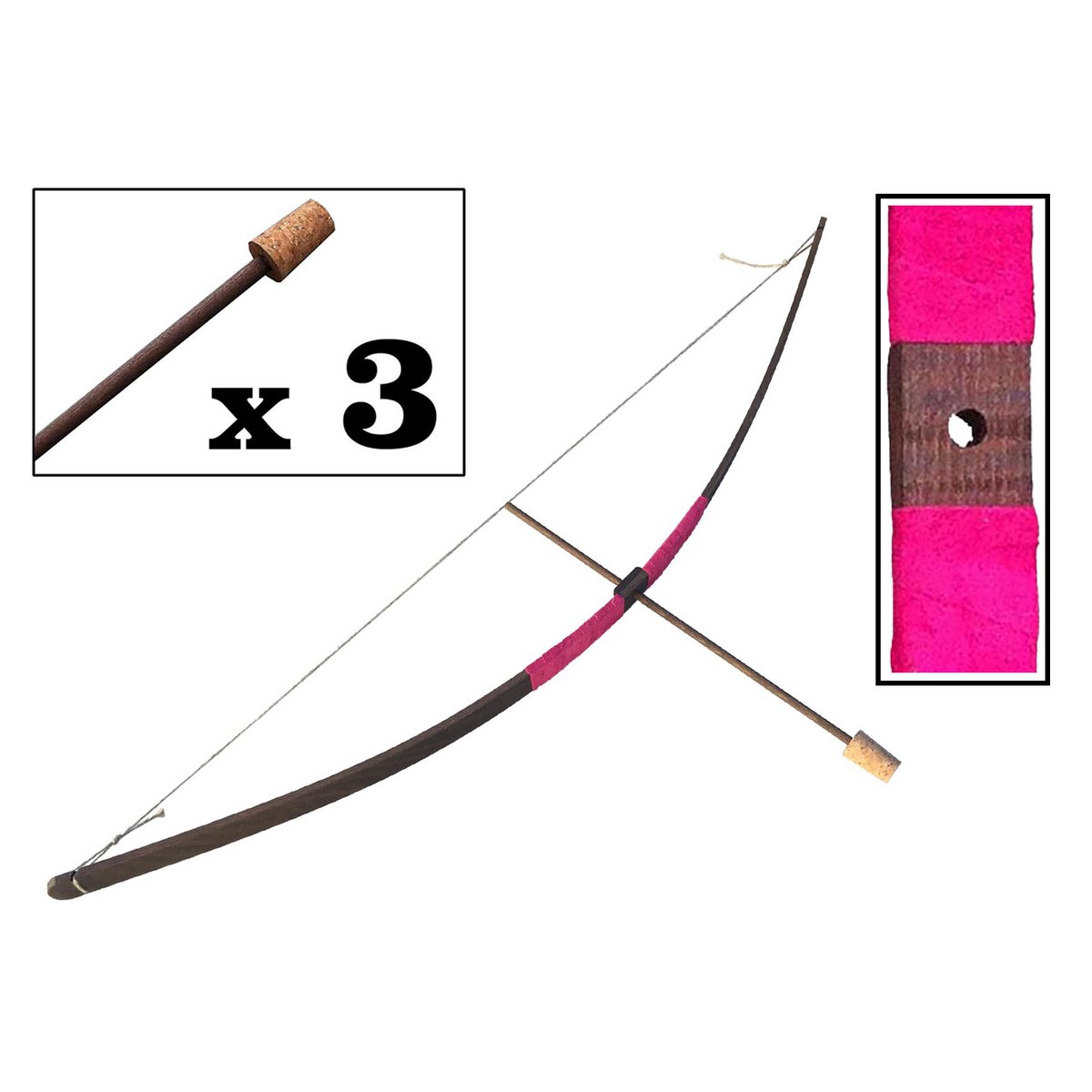 BOW RUSTIK + 3 ARROWS - ST454F