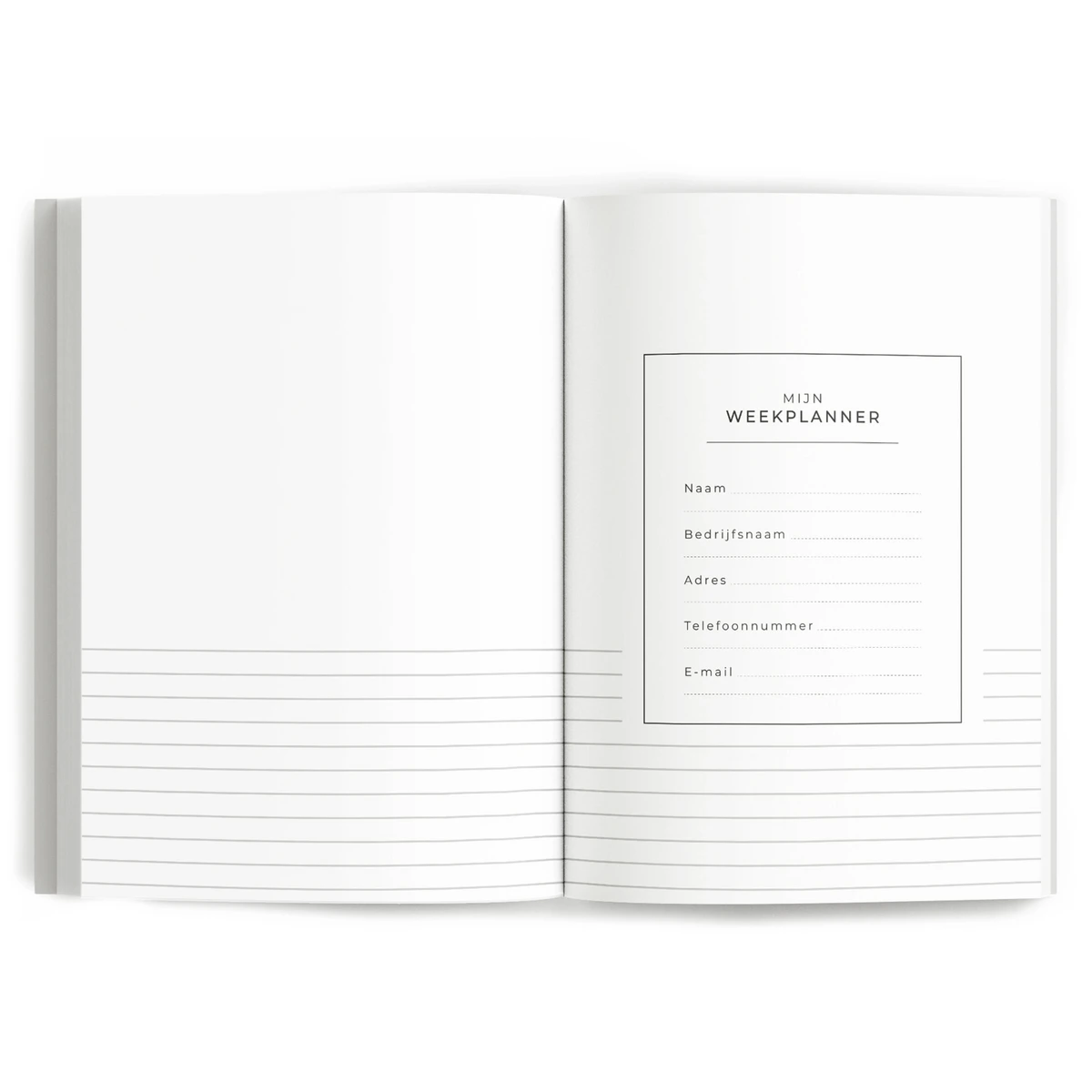Fyllbooks My Weekly Planner - Dateless - Japandi