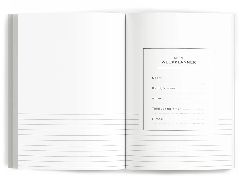 Fyllbooks My Weekly Planner - Dateless - Japandi