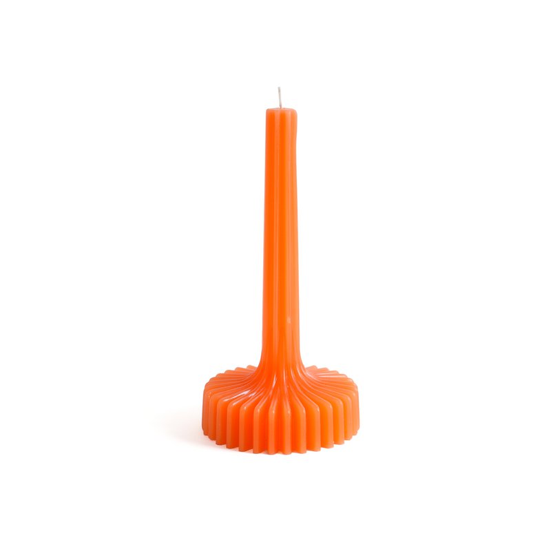 ORANGE TALL DECORATIVE CANDLE HF