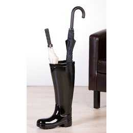 Keramisk paraplystativ "Støvler" sort H.45cm