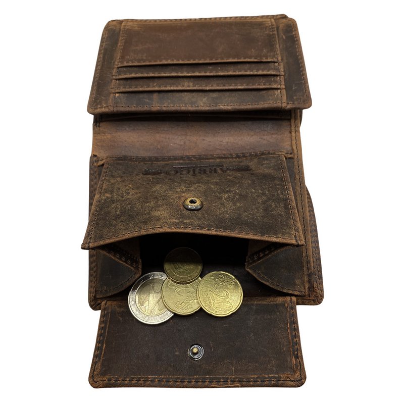 Portefeuille Homme - Portefeuille Homme - Portefeuille Arrigo - Modèle Billfold en Cuir de Buffle 3 Couleurs