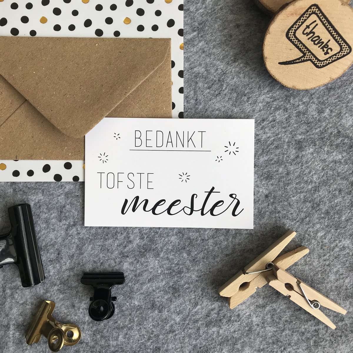 Mini tarjeta - Gracias maestro más genial