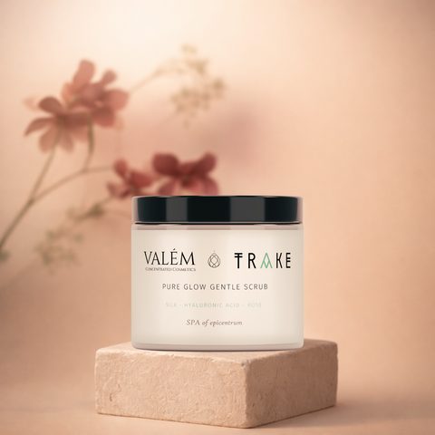 Pure Glow Gentle Scrub - perfect gladde microsferen en waardevolle oliën en extracten - 200 ml | Glad, fleuren, schone schoonheid, veganistisch