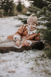 Giacca in pelle di agnello per bambini Annie & Charles®