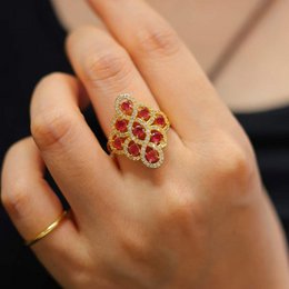Natural Ruby Palace Statement Ring