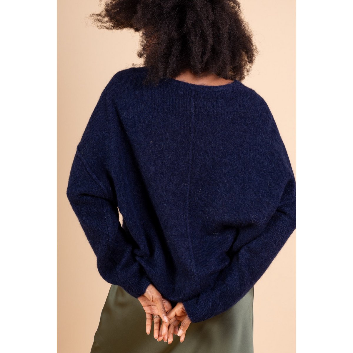 Cardigan Femme - Qualité Premium – Col V Profond en Maille Douce avec Boutons- ALPAGA/ LAINE - 23050