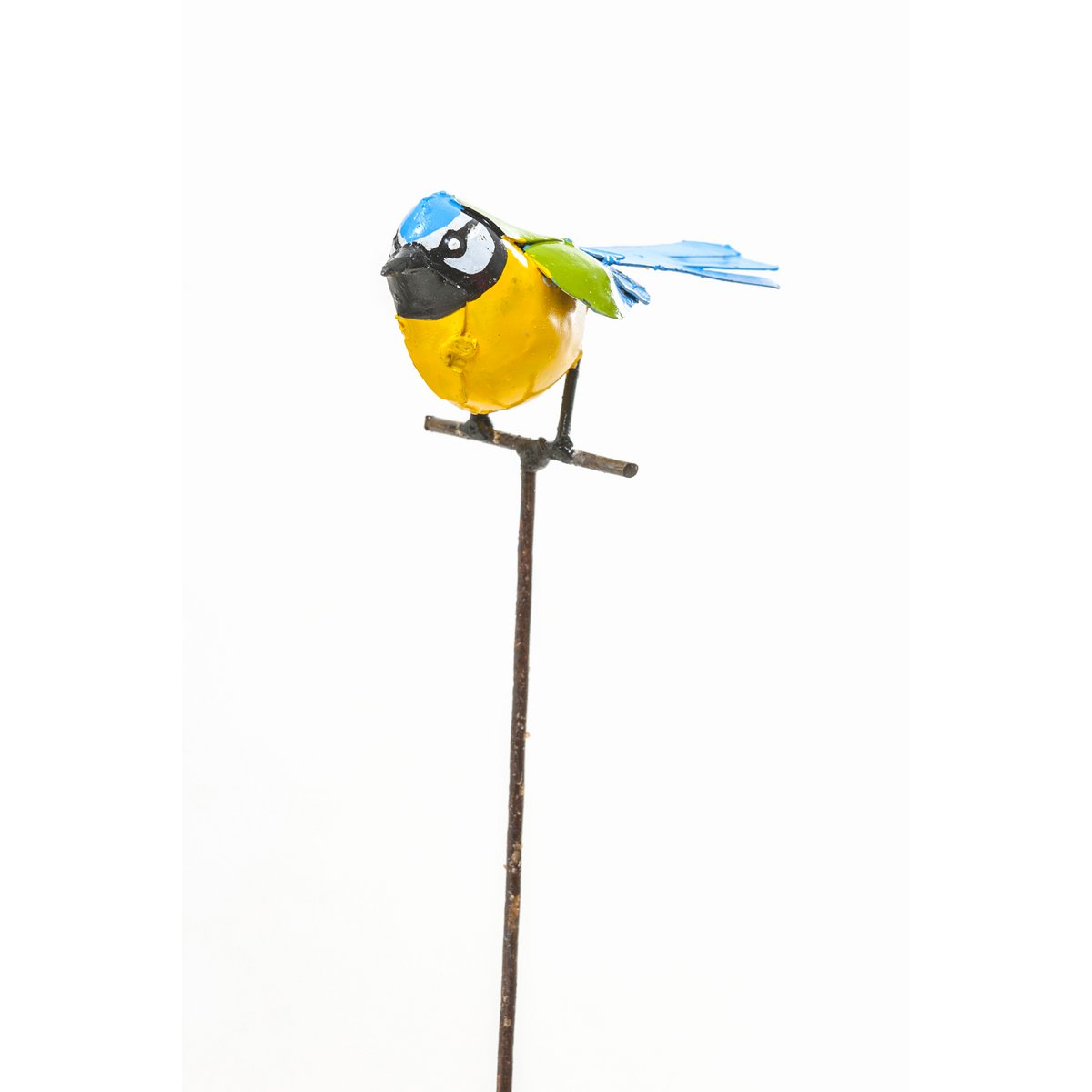 Zimba-Arts METAL BLUE TIT ON STICK
