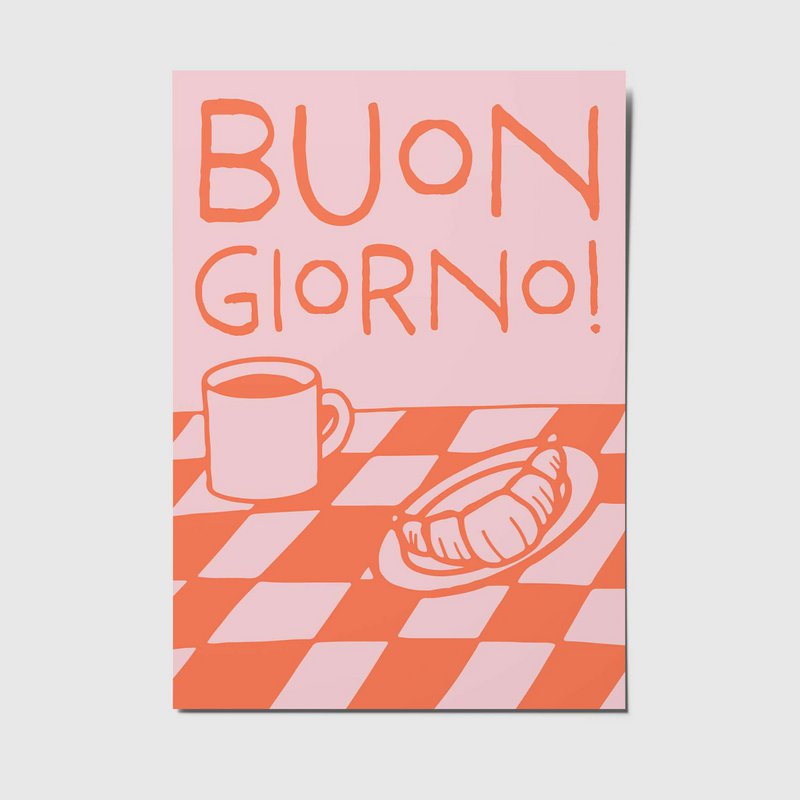 Good morning - A6 Postkarte