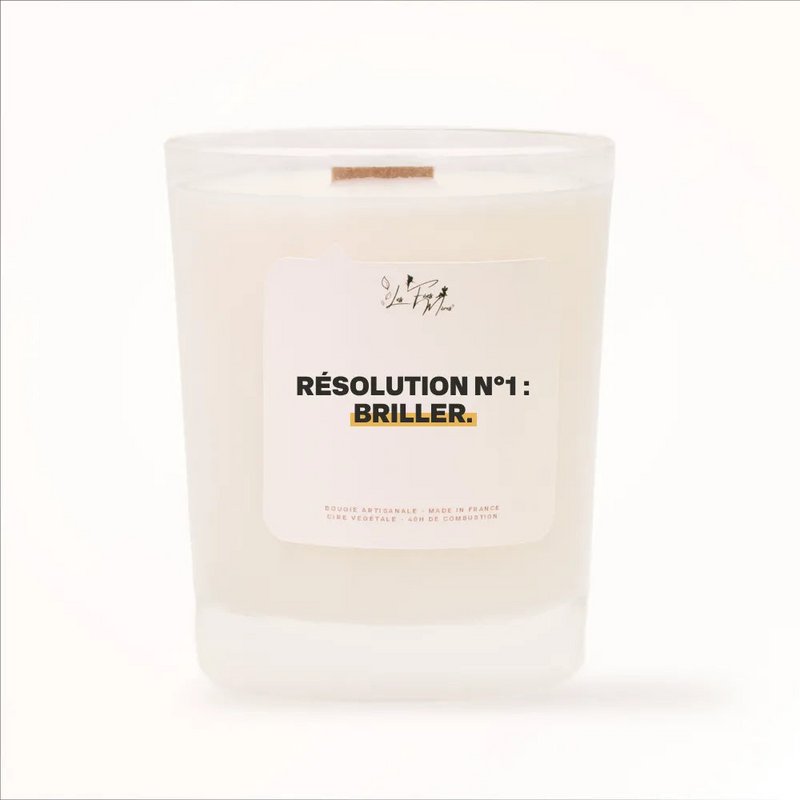 Scented candle: Resolution n°1: shine