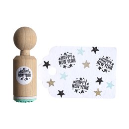 Mini stamp HAPPY NEW YEAR