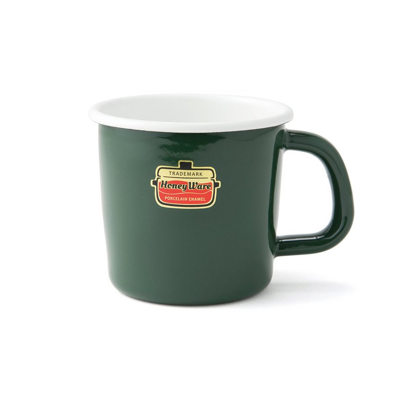 Kaffe- og campingkop, grøn, 0,38L