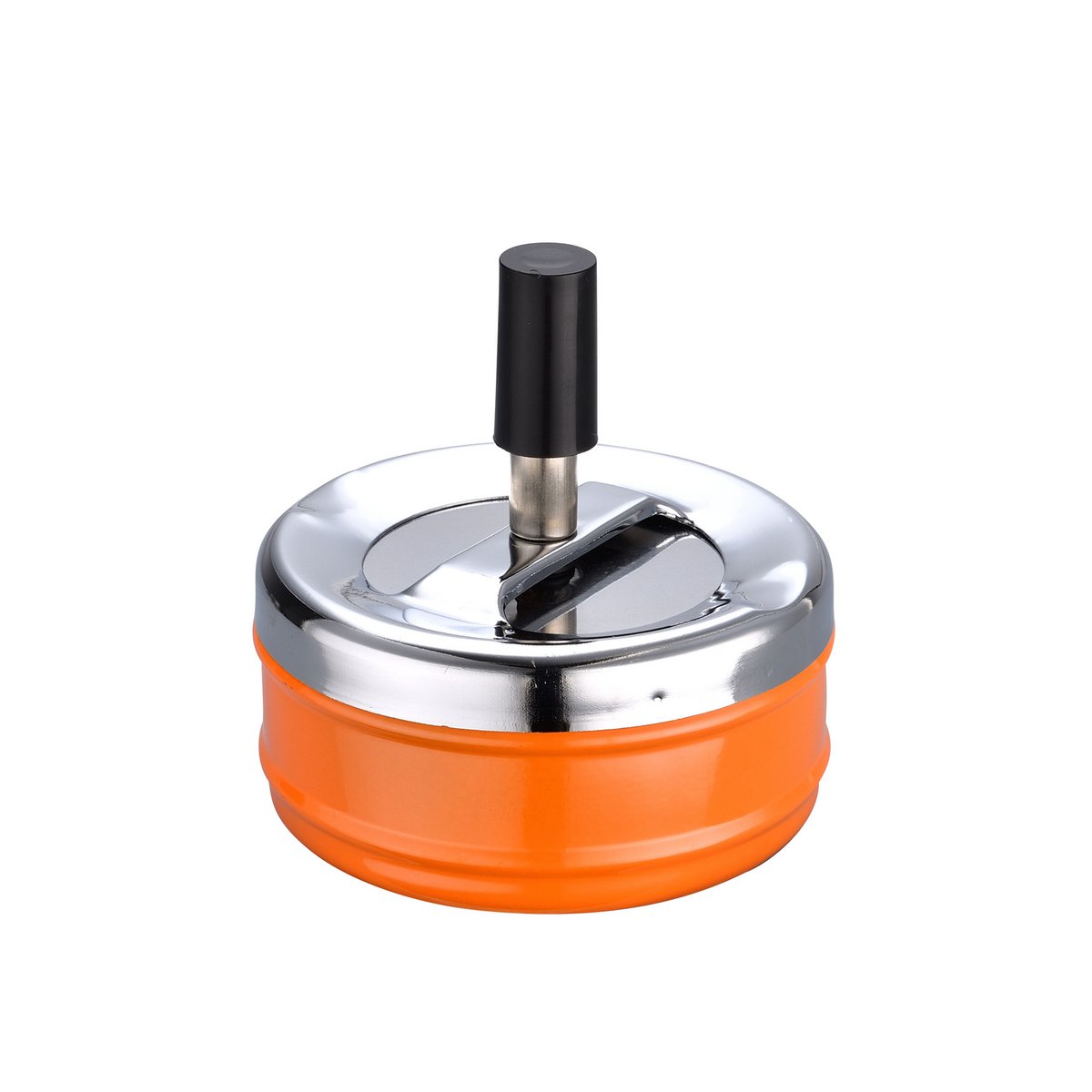 Cendrier poussoir avec couvercle pivotant