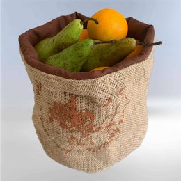 Sac de pommes de terre de jute de terres agricoles et sac à pain avec doublure de GOTS Organic Cotton - Zero Waste